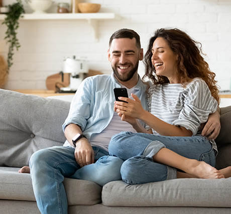 Couple discussing their home equity